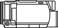 Handy Cam Outline Svg Vector, Free Vectors File